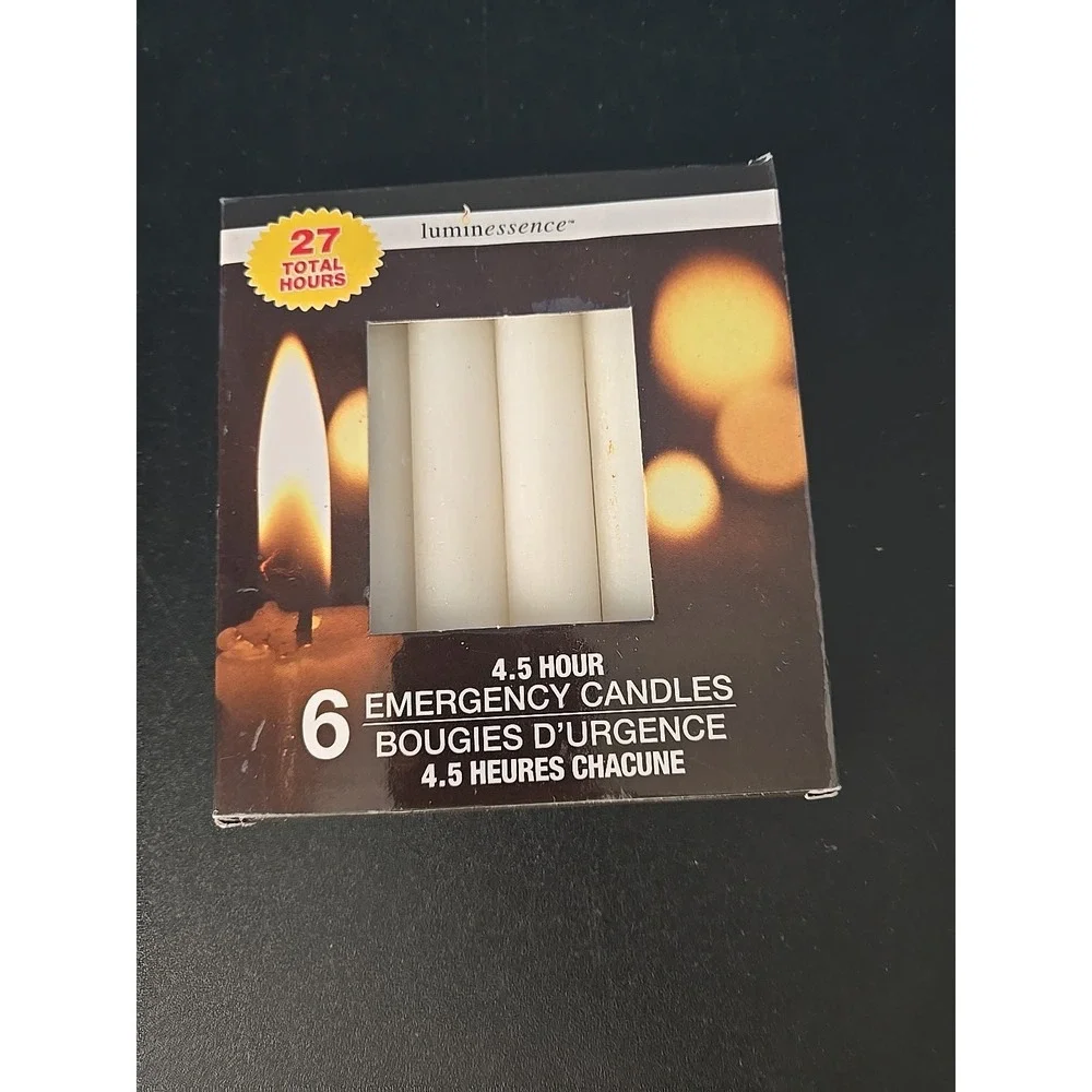 Luminessence 4.5‎ Hour Emergency Candle Pack of 6